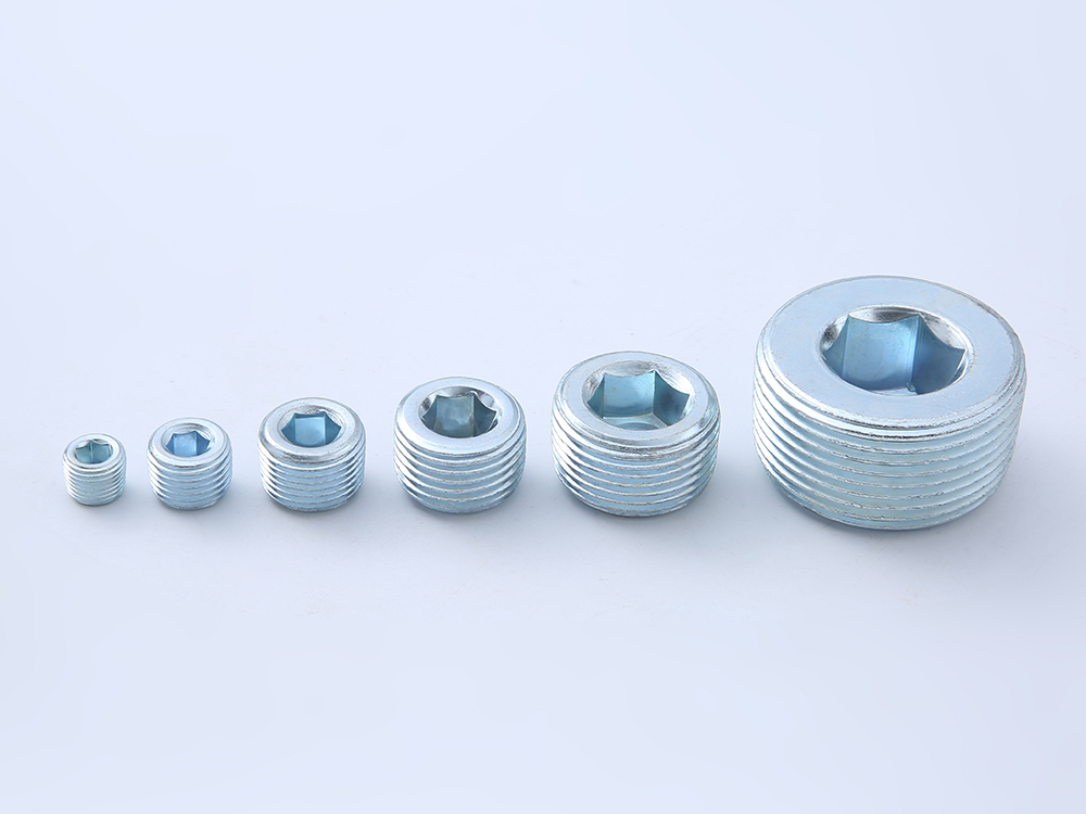 Hexagonal oil plug, screw plug, plug head, plug throat plug DIN906 galvanized